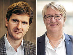 Prof. A. Geissler (li.) und Prof. S. Thun